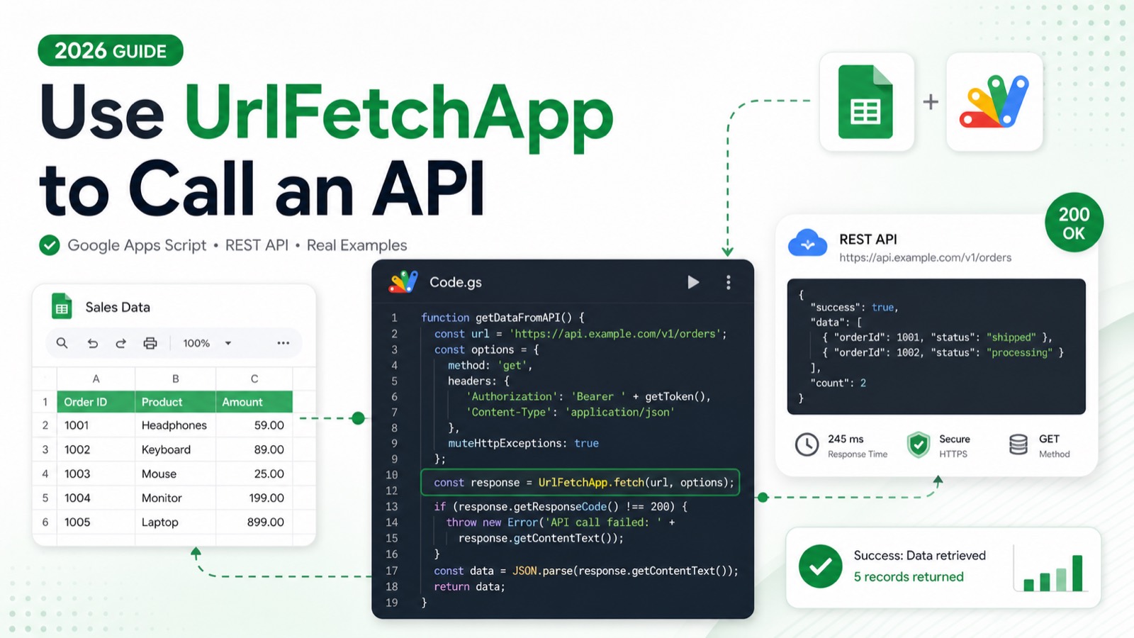 How to Use fetch() in Google Apps Script to Call an API